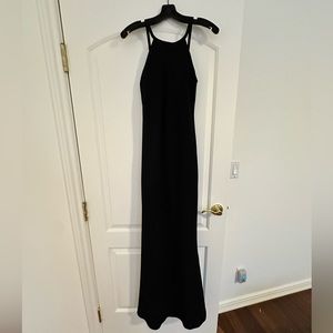 Calvin Klein Backlass Black Gown